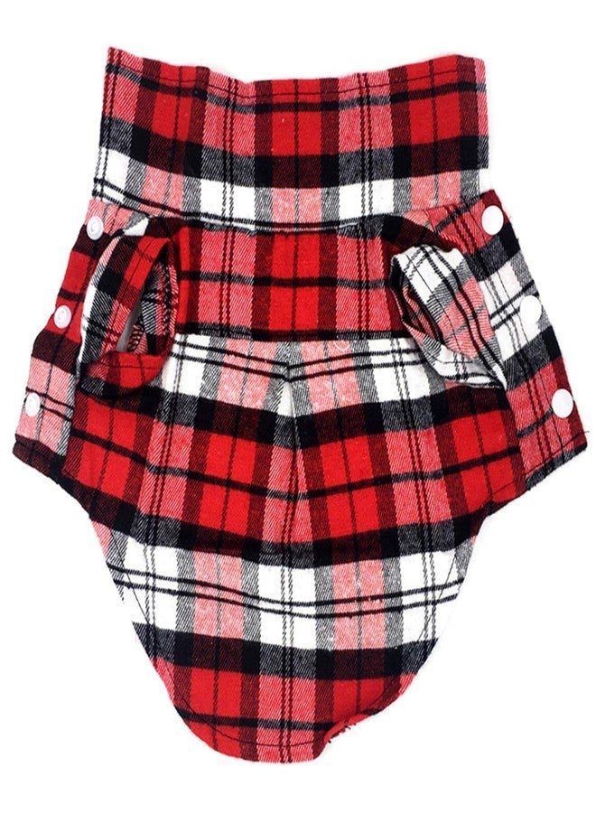 GRAB IT Pet Basic Puppy T-Shirt, All-Season Plaid Polo for Dogs & Cats (L) - Image 4